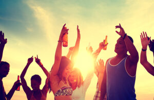 Bedrijfsfeest strand